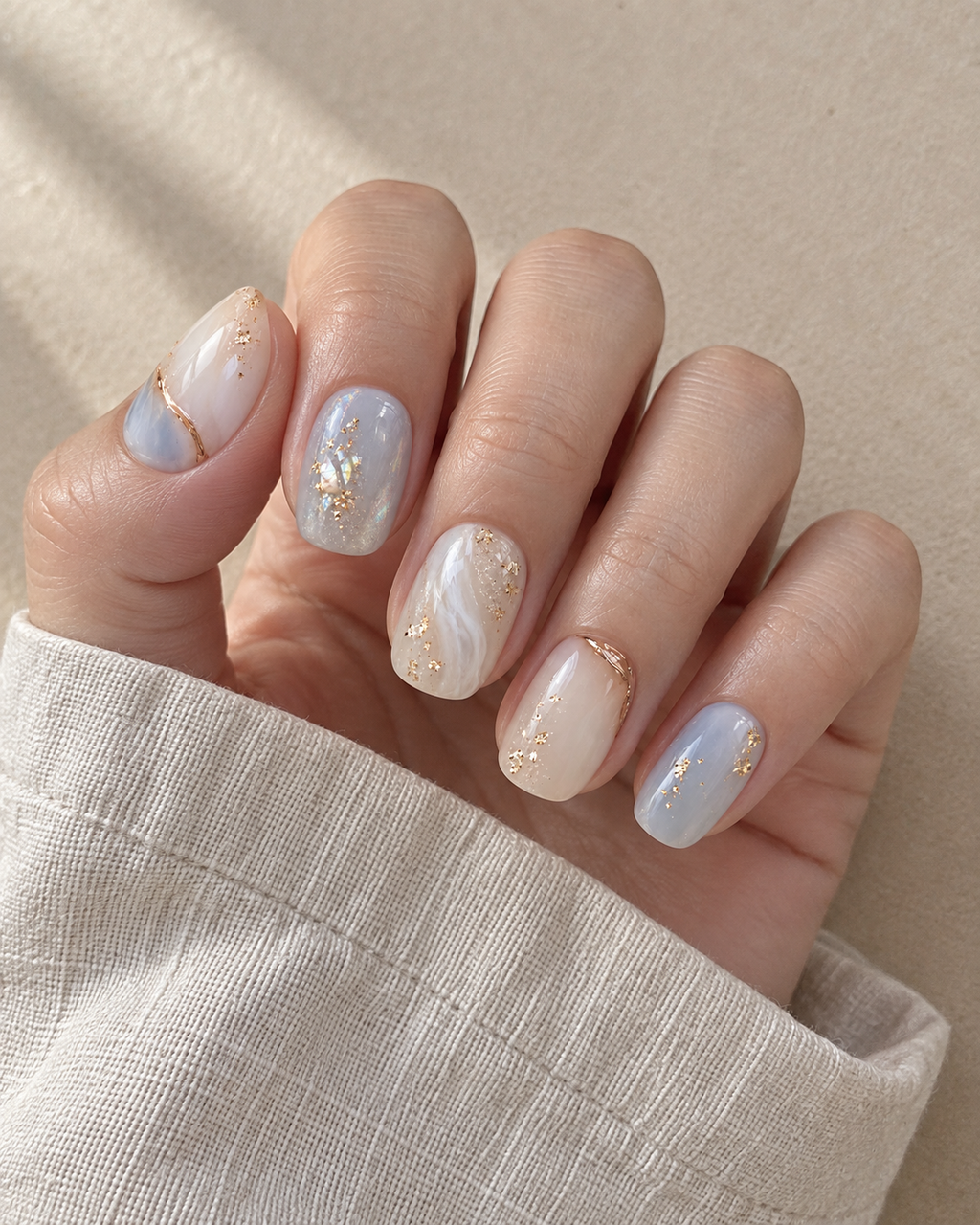 霧色雲石 Misty Marble 真人實戴