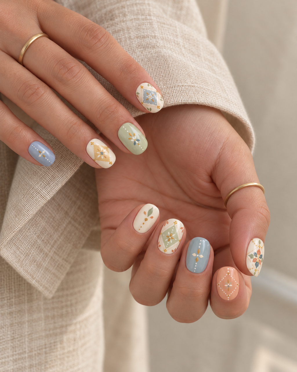 柔彩花磚 Pastel Tile｜NL-049