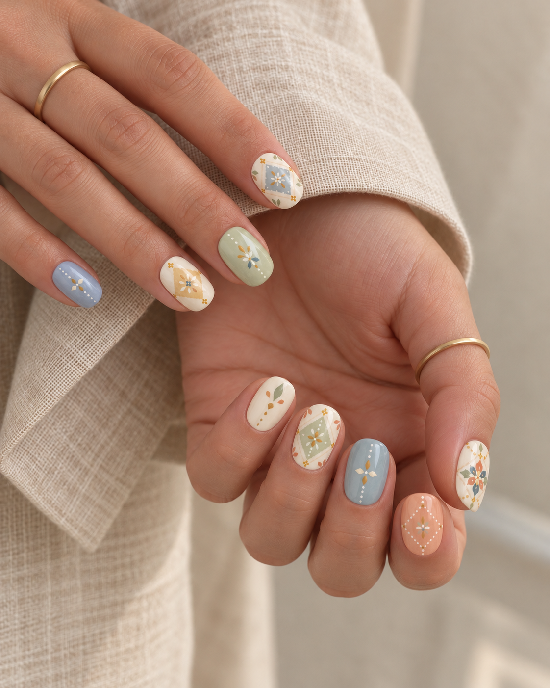 柔彩花磚 Pastel Tile｜NL-049